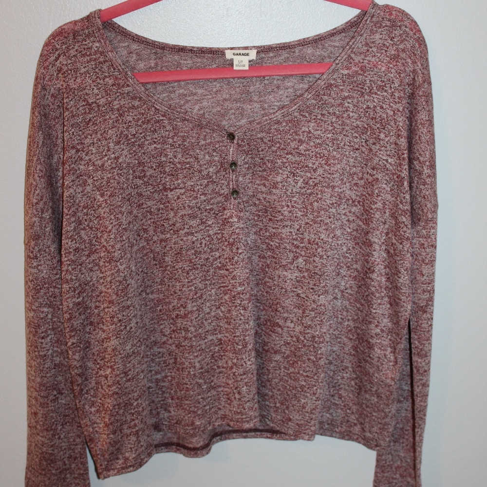 NWOT Long sleeved Maroon Top